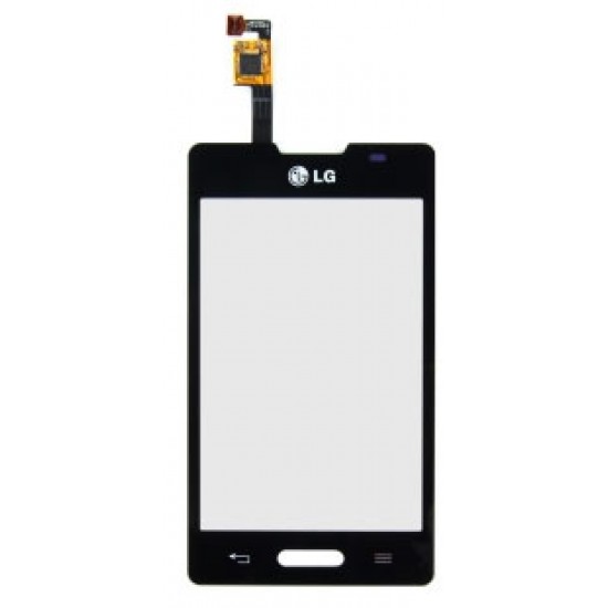 Ohišje LG E440 Optimus L4 II - touch enota, črna