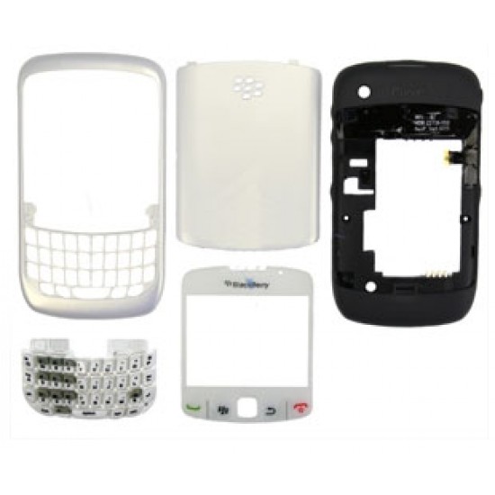 Ohišje Blackberry 8520 - komplet, belo