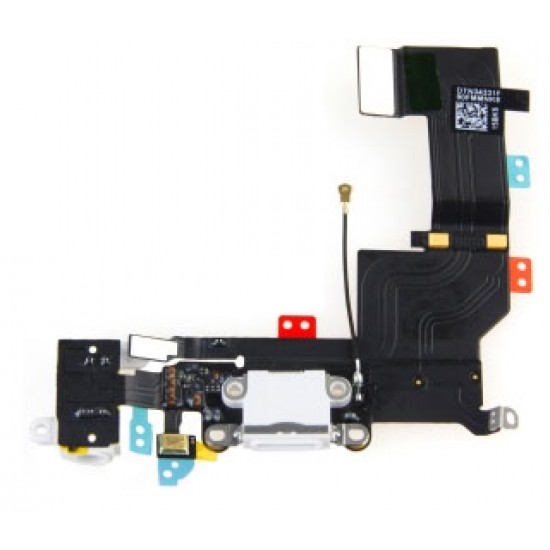 Apple iPhone 5S - polnilni sistemski konektor, bel