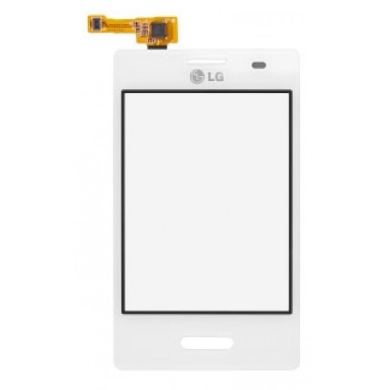 Ohišje LG E430 Optimus L3 II - touch enota, bela