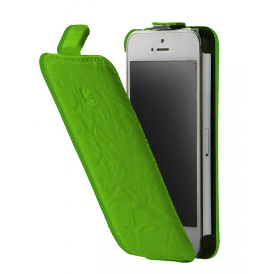 Torbica INDIGO Flip za iPhone 5 - zelena