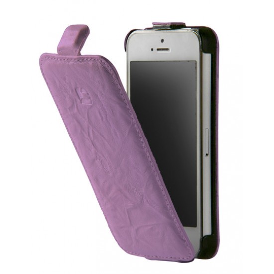 Torbica INDIGO Flip za iPhone 5 - vijolična