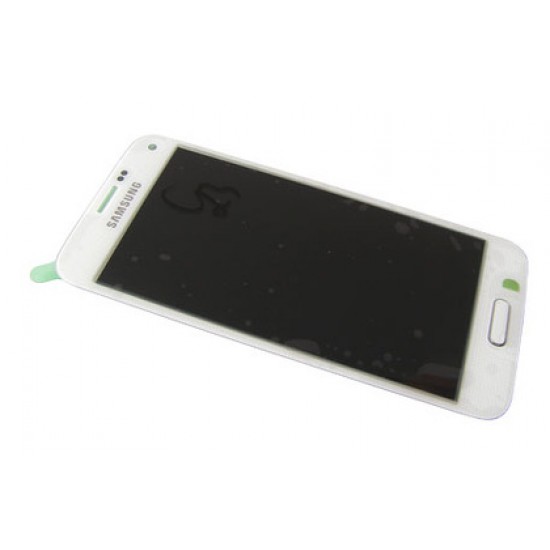 Ohišje Samsung Galaxy S5 Mini G800F - LCD zaslon + touch enota, bela