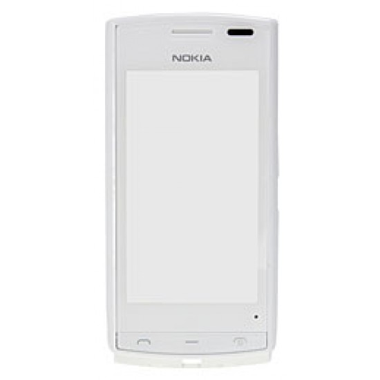 Ohišje Nokia 500 - sprednji del + touch, bel