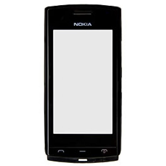 Ohišje Nokia 500 - sprednji del + touch, črn