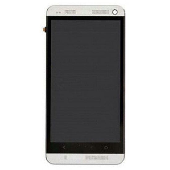 Ohišje HTC One M7 801E - touch enota + LCD zaslon, srebrn