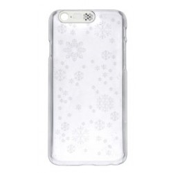 Noosy Faceplate Snowflake Skull za Apple iPhone 6 / 6S - lobanja, belo / prozorna Noosy Faceplate Snowflake Skull za Apple iPhone 6 / 6S - lobanja, belo / prozorna