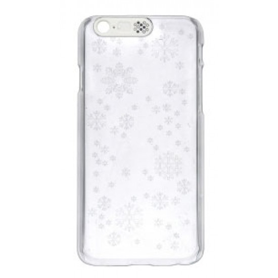 Noosy Faceplate Snowflake Skull za Apple iPhone 6 / 6S - lobanja, belo / prozorna