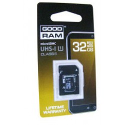 Spominska kartica Goodram Micro SD 32GB Class 10 UHS-I + adapter SD Spominska kartica Goodram Micro SD 32GB Class 10 UHS-I + adapter SD