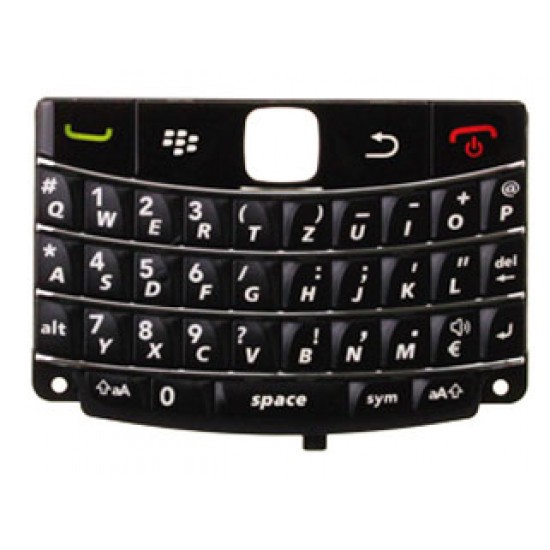 Ohišje Blackberry 9700, 9780 - tipke QWERTZ, črne