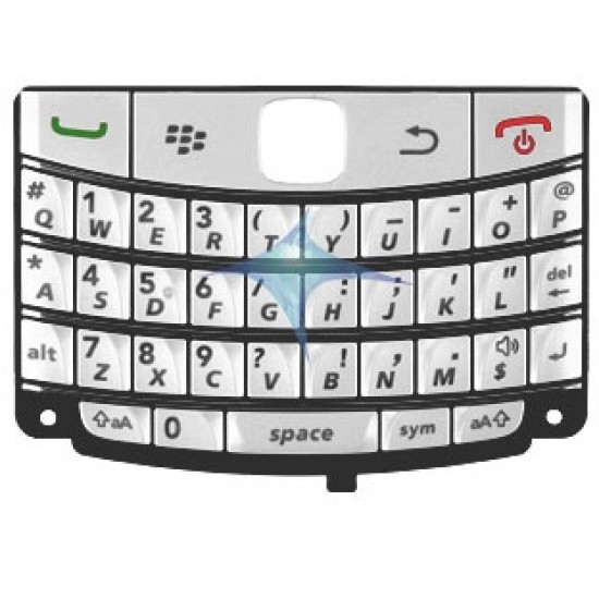 Ohišje Blackberry 9700, 9780 - tipke QWERTY, bele