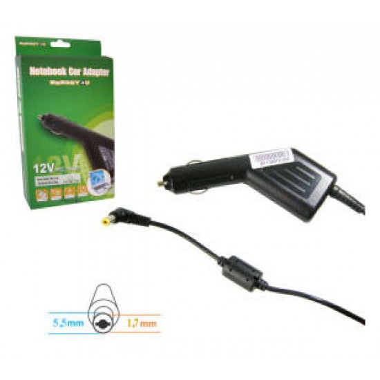 Avto polnilec - adapter za prenosnik CA10 / 19V 2.1A / 5.5x1.7mm ACER Avto polnilec - adapter za prenosnik CA10 / 19V 2.1A / 5.5x1.7mm ACER