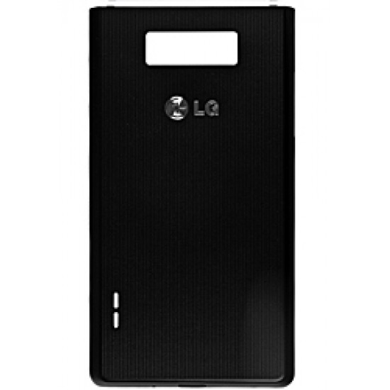 Ohišje LG P700 Optimus L7 - pokrov baterije, črn