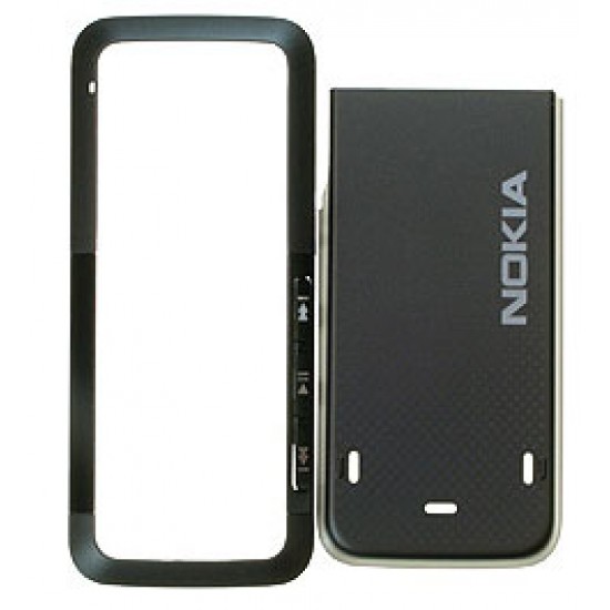 Ohišje Nokia 5310 - spredaj, pokrov baterije, črne barve