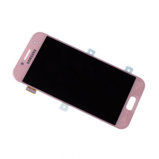 Ohišje Samsung Galaxy A3 2017 - LCD zaslon + touch enota, roza