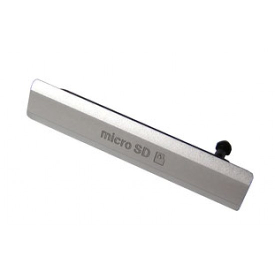 Ohišje Sony Xperia Z2 - pokrov / čepek SD kartice, bel