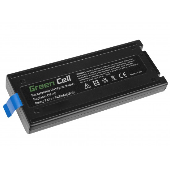 Green Cell baterija za Panasonic Toughbook CF-18 CF-VZSU30B / 7,4V 7400mAh