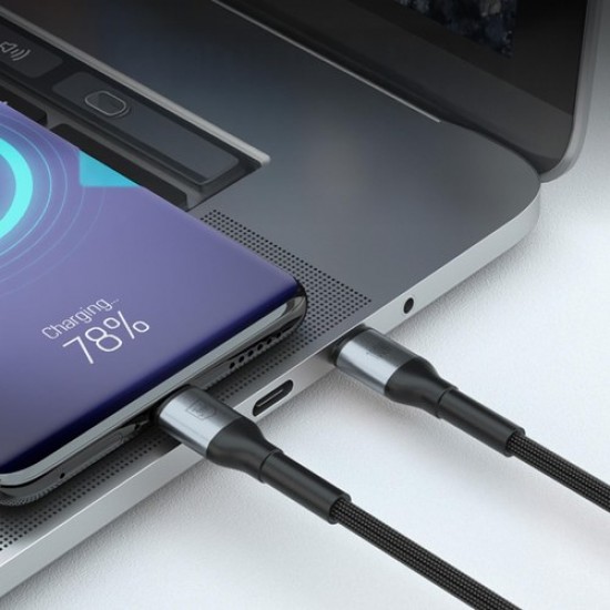 3MK Hyper kabel N-SERIES USB-C v USB-C 1m 100W črn 3MK Hyper kabel N-SERIES USB-C v USB-C 1m 100W črn