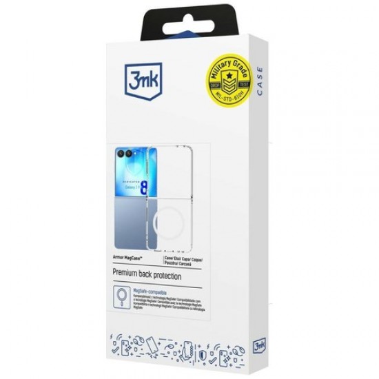 Etui 3MK ARMOR MagCase za Samsung Galaxy Z Flip 8 - prozoren