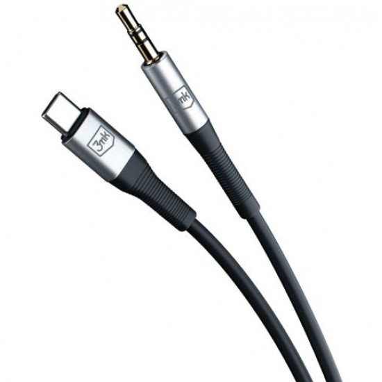 3MK avdio adapter USB-C - moški aux, 3.5mm