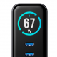 3MK incharge 67W GaN polnilec z zaslonom (2× USB-C + USB-A)