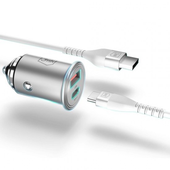 3MK avto polnilec Hyper 45W USB-C USB-A 3MK avto polnilec Hyper 45W USB-C USB-A