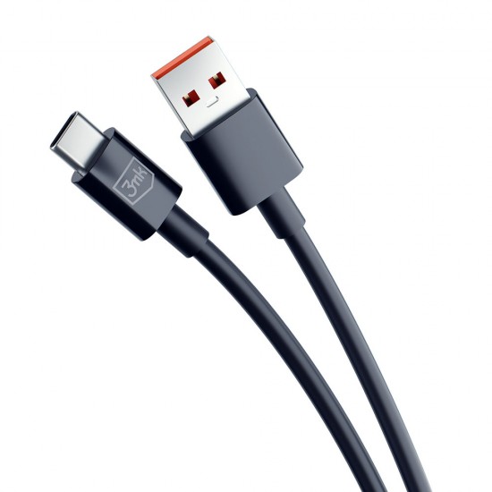 3MK Hyper Cable USB-A na USB-C 1.2m 3A črn