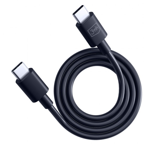 3MK Hyper Kabel USB-C v USB-C 100W črn