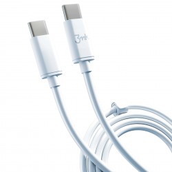 3MK Hyper Kabel USB-C v USB-C 100W 5A 200cm, bel 3MK Hyper Kabel USB-C v USB-C 100W 5A 200cm, bel