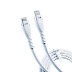 3MK Hyper Kabel USB-C v lightning MFI 20W 3A 100cm, bel 3MK Hyper Kabel USB-C v lightning MFI 20W 3A 100cm, bel