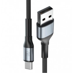 3MK Hyper kabel N-SERIES USB-A v USB-C 1m črn
