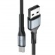 3MK Hyper kabel N-SERIES USB-A v USB-C 1m črn