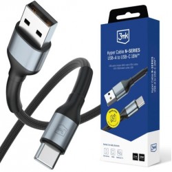 3MK Hyper kabel N-SERIES USB-A v USB-C 2m črn