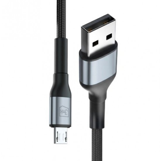 3MK Hyper kabel N-SERIES USB-A v MICRO 1m črn