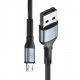 3MK Hyper kabel N-SERIES USB-A v MICRO 1m črn