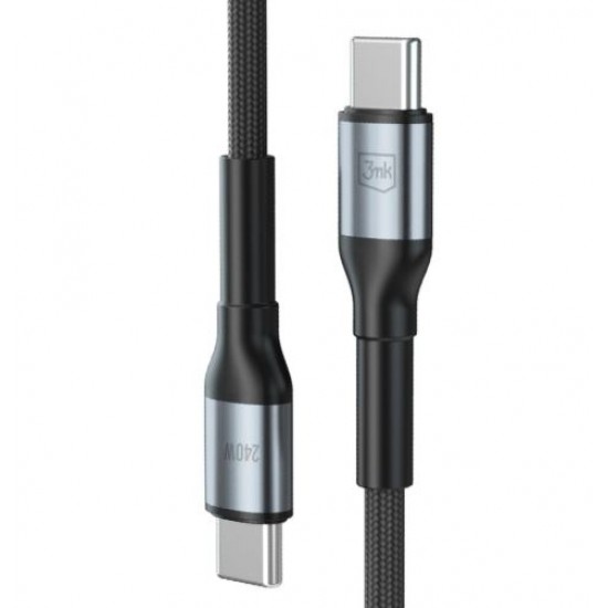 3MK Hyper kabel N-SERIES USB-C v USB-C 2m črn