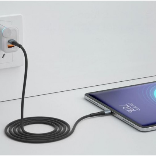 3MK Hyper kabel N-SERIES USB-C v USB-C 2m črn