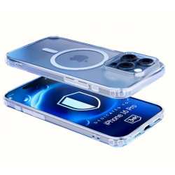 Silikonski etui MagCase za Apple iPhone 16 Pro - prozoren Silikonski etui MagCase za Apple iPhone 16 Pro - prozoren