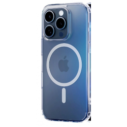 Silikonski etui MagCase za Apple iPhone 16 Pro Max - prozoren Silikonski etui MagCase za Apple iPhone 16 Pro Max - prozoren