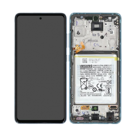 LCD + touch enota za Samsung Galaxy A52 / A52 5G - moder
