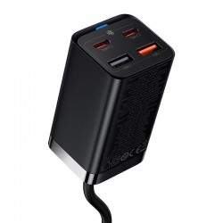 Baseus GaN3 Pro 65W hitri polnilnik z 2 USB-C PD vhodoma in 2 USB vhodoma Baseus GaN3 Pro 65W hitri polnilnik z 2 USB-C PD vhodoma in 2 USB vhodoma