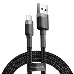Baseus Cafule kabel USB-A na USB-C 1m - sivo-črn