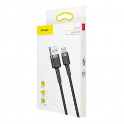 Baseus Cafule kabel USB-A na USB-C 1m - sivo-črn
