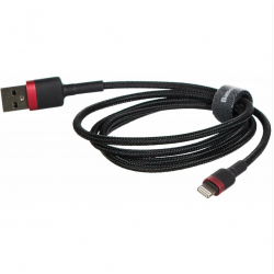 Baseus Cafule USB-A na Lightning  kabel - 1m, črno-rdeč, 2.4A