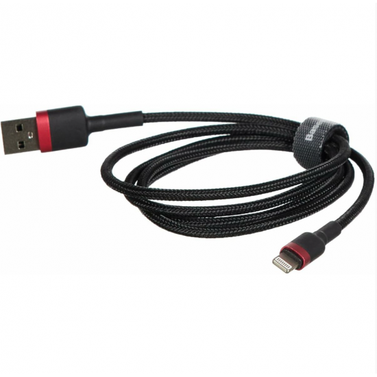 Baseus Cafule USB-A na Lightning  kabel - 1m, črno-rdeč, 2.4A