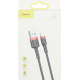 Baseus Cafule USB-A na Lightning  kabel - 1m, črno-rdeč, 2.4A