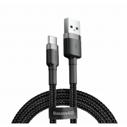 Baseus Cafule USB-A na USB-C kabel - 0.5m, črno-siv, 3A