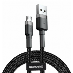 Baseus Cafule USB-A na USB-micro kabel - 1m, črno-siv, 2.4A
