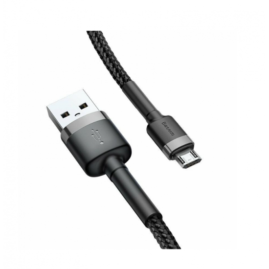 Baseus Cafule USB-A na USB-micro kabel - 1m, črno-siv, 2.4A