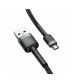 Baseus Cafule USB-A na USB-micro kabel - 1m, črno-siv, 2.4A